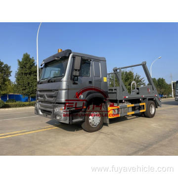 Howo Skip loader truck Swing arm garbage truck